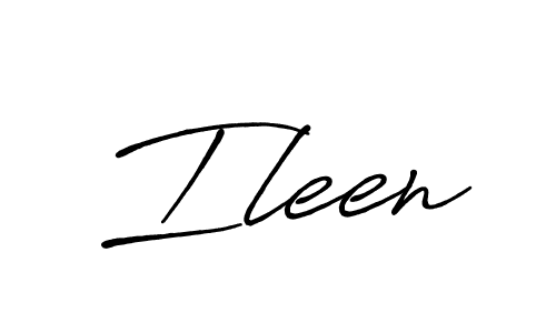 How to make Ileen name signature. Use Antro_Vectra_Bolder style for creating short signs online. This is the latest handwritten sign. Ileen signature style 7 images and pictures png