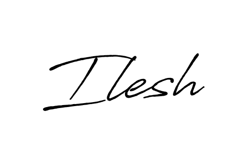 Create a beautiful signature design for name Ilesh. With this signature (Antro_Vectra_Bolder) fonts, you can make a handwritten signature for free. Ilesh signature style 7 images and pictures png