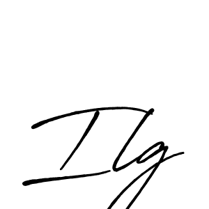 Design your own signature with our free online signature maker. With this signature software, you can create a handwritten (Antro_Vectra_Bolder) signature for name Ilg. Ilg signature style 7 images and pictures png