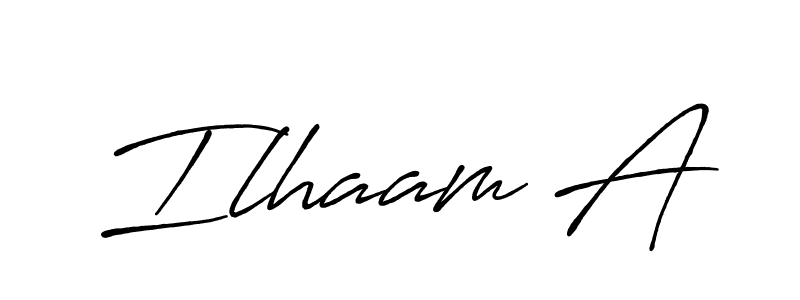 Antro_Vectra_Bolder is a professional signature style that is perfect for those who want to add a touch of class to their signature. It is also a great choice for those who want to make their signature more unique. Get Ilhaam A name to fancy signature for free. Ilhaam A signature style 7 images and pictures png