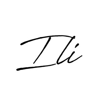 Similarly Antro_Vectra_Bolder is the best handwritten signature design. Signature creator online .You can use it as an online autograph creator for name Ili. Ili signature style 7 images and pictures png