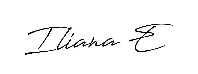 Make a beautiful signature design for name Iliana E. Use this online signature maker to create a handwritten signature for free. Iliana E signature style 7 images and pictures png