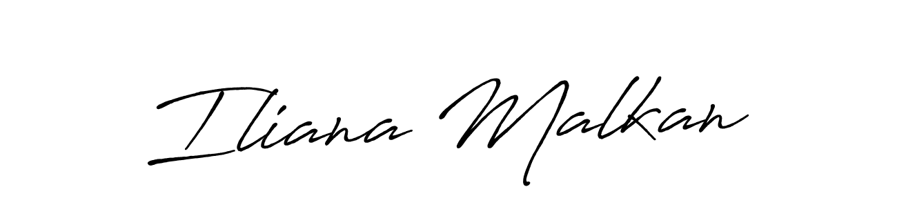 Similarly Antro_Vectra_Bolder is the best handwritten signature design. Signature creator online .You can use it as an online autograph creator for name Iliana Malkan. Iliana Malkan signature style 7 images and pictures png