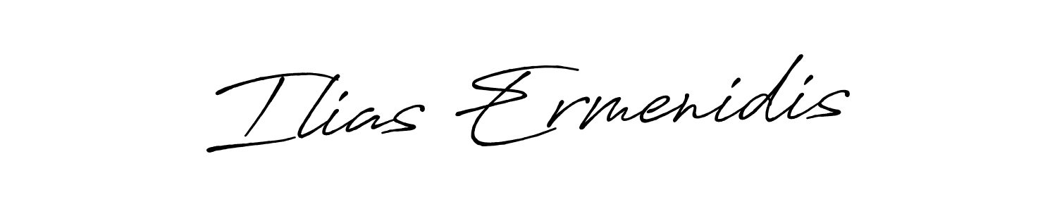 Also You can easily find your signature by using the search form. We will create Ilias Ermenidis name handwritten signature images for you free of cost using Antro_Vectra_Bolder sign style. Ilias Ermenidis signature style 7 images and pictures png