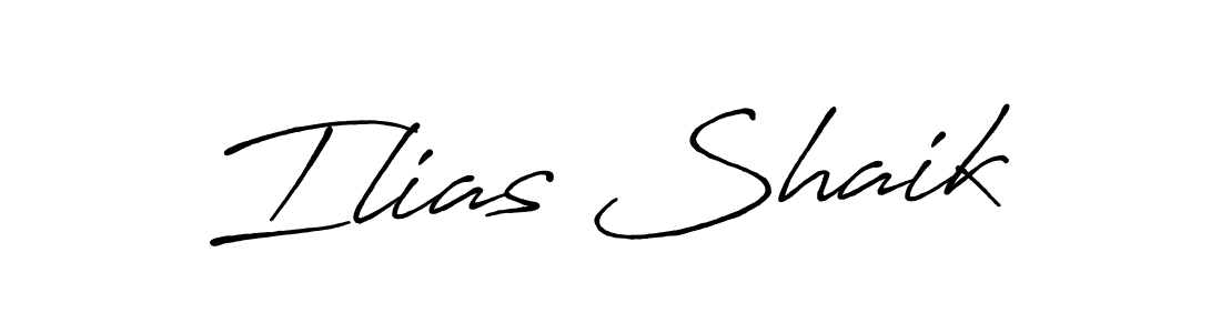 How to make Ilias Shaik name signature. Use Antro_Vectra_Bolder style for creating short signs online. This is the latest handwritten sign. Ilias Shaik signature style 7 images and pictures png