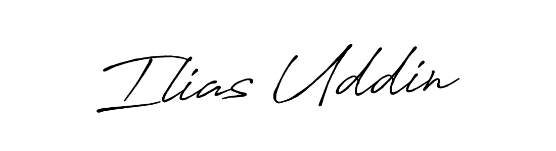 Also we have Ilias Uddin name is the best signature style. Create professional handwritten signature collection using Antro_Vectra_Bolder autograph style. Ilias Uddin signature style 7 images and pictures png