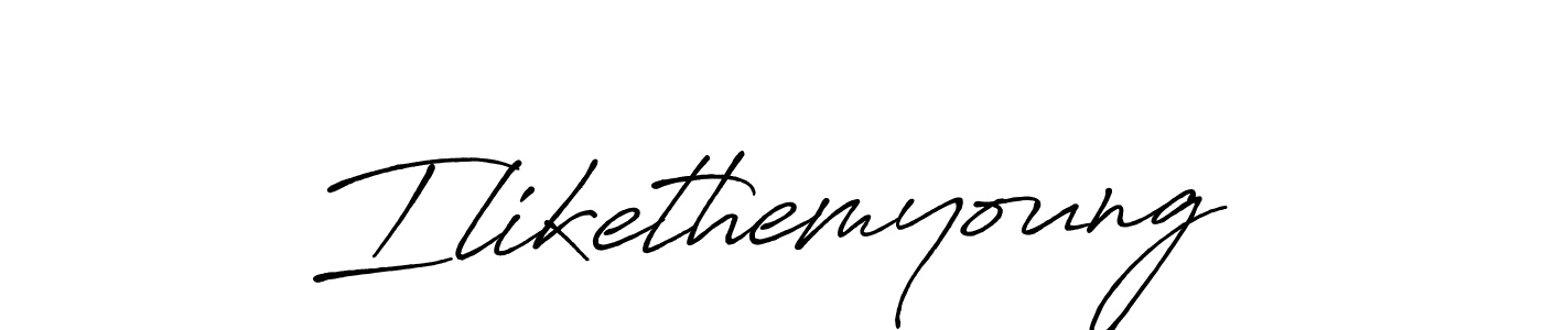 Make a beautiful signature design for name Ilikethemyoung. Use this online signature maker to create a handwritten signature for free. Ilikethemyoung signature style 7 images and pictures png