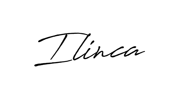 Create a beautiful signature design for name Ilinca. With this signature (Antro_Vectra_Bolder) fonts, you can make a handwritten signature for free. Ilinca signature style 7 images and pictures png