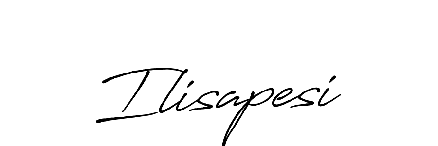 Use a signature maker to create a handwritten signature online. With this signature software, you can design (Antro_Vectra_Bolder) your own signature for name Ilisapesi. Ilisapesi signature style 7 images and pictures png