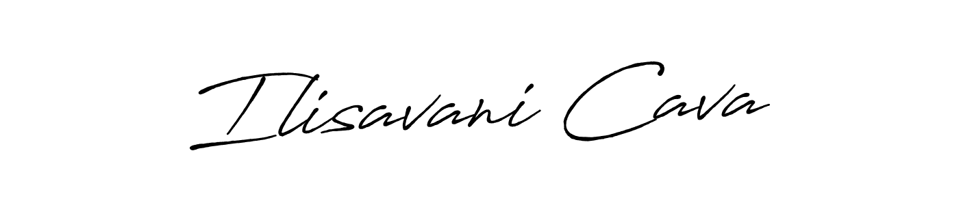 Use a signature maker to create a handwritten signature online. With this signature software, you can design (Antro_Vectra_Bolder) your own signature for name Ilisavani Cava. Ilisavani Cava signature style 7 images and pictures png