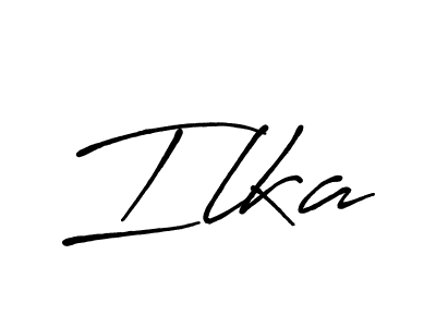 Make a beautiful signature design for name Ilka. With this signature (Antro_Vectra_Bolder) style, you can create a handwritten signature for free. Ilka signature style 7 images and pictures png