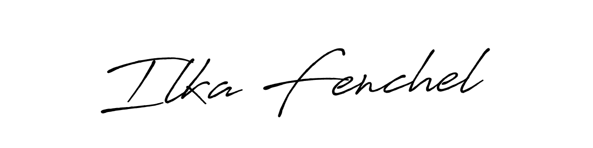 How to make Ilka Fenchel signature? Antro_Vectra_Bolder is a professional autograph style. Create handwritten signature for Ilka Fenchel name. Ilka Fenchel signature style 7 images and pictures png