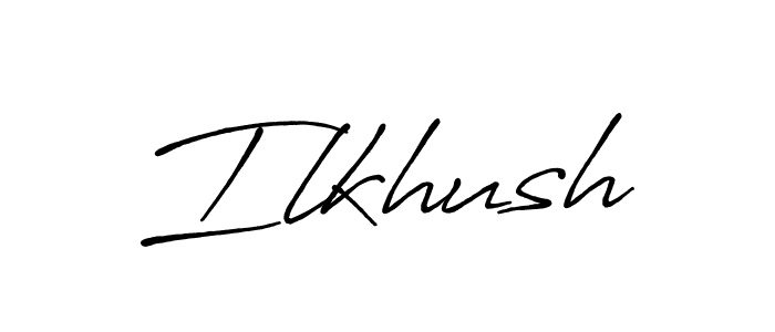 Make a beautiful signature design for name Ilkhush. Use this online signature maker to create a handwritten signature for free. Ilkhush signature style 7 images and pictures png