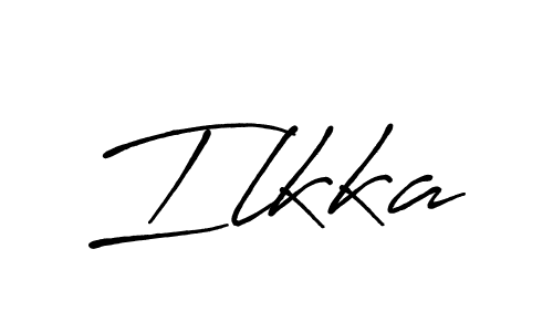 The best way (Antro_Vectra_Bolder) to make a short signature is to pick only two or three words in your name. The name Ilkka include a total of six letters. For converting this name. Ilkka signature style 7 images and pictures png