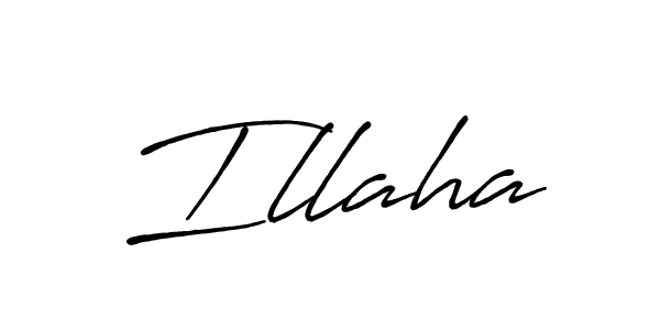 Design your own signature with our free online signature maker. With this signature software, you can create a handwritten (Antro_Vectra_Bolder) signature for name Illaha. Illaha signature style 7 images and pictures png
