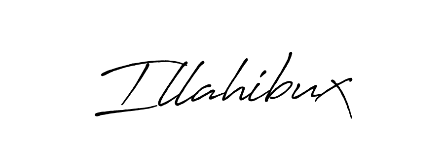 Create a beautiful signature design for name Illahibux. With this signature (Antro_Vectra_Bolder) fonts, you can make a handwritten signature for free. Illahibux signature style 7 images and pictures png