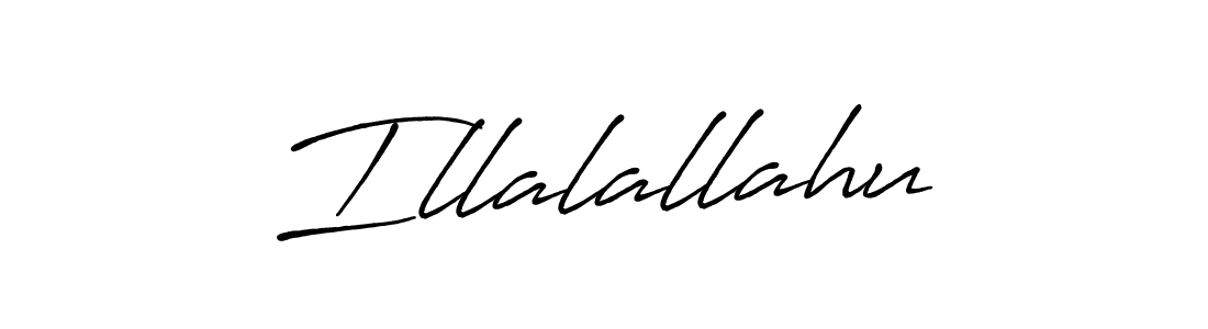 Illalallahu stylish signature style. Best Handwritten Sign (Antro_Vectra_Bolder) for my name. Handwritten Signature Collection Ideas for my name Illalallahu. Illalallahu signature style 7 images and pictures png