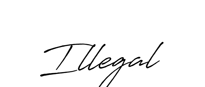 Also we have Illegal name is the best signature style. Create professional handwritten signature collection using Antro_Vectra_Bolder autograph style. Illegal signature style 7 images and pictures png