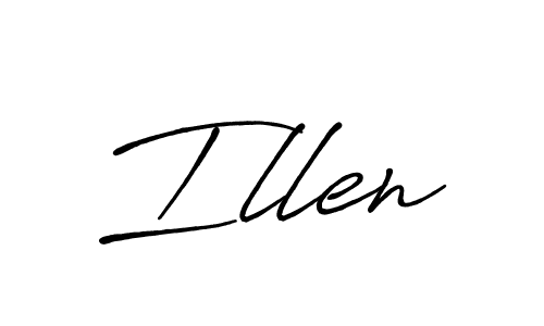 if you are searching for the best signature style for your name Illen. so please give up your signature search. here we have designed multiple signature styles  using Antro_Vectra_Bolder. Illen signature style 7 images and pictures png