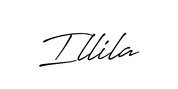 How to make Illila name signature. Use Antro_Vectra_Bolder style for creating short signs online. This is the latest handwritten sign. Illila signature style 7 images and pictures png