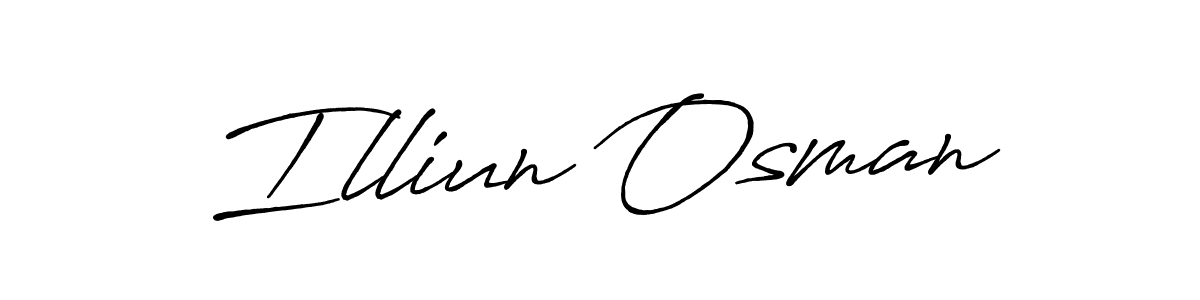 Make a short Illiun Osman signature style. Manage your documents anywhere anytime using Antro_Vectra_Bolder. Create and add eSignatures, submit forms, share and send files easily. Illiun Osman signature style 7 images and pictures png