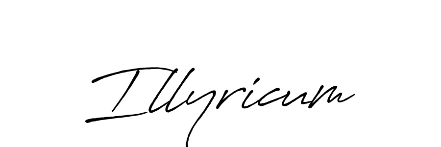 Create a beautiful signature design for name Illyricum. With this signature (Antro_Vectra_Bolder) fonts, you can make a handwritten signature for free. Illyricum signature style 7 images and pictures png