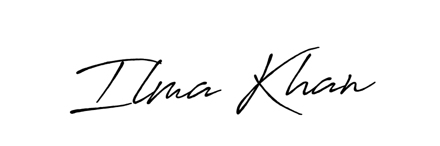 Best and Professional Signature Style for Ilma Khan. Antro_Vectra_Bolder Best Signature Style Collection. Ilma Khan signature style 7 images and pictures png