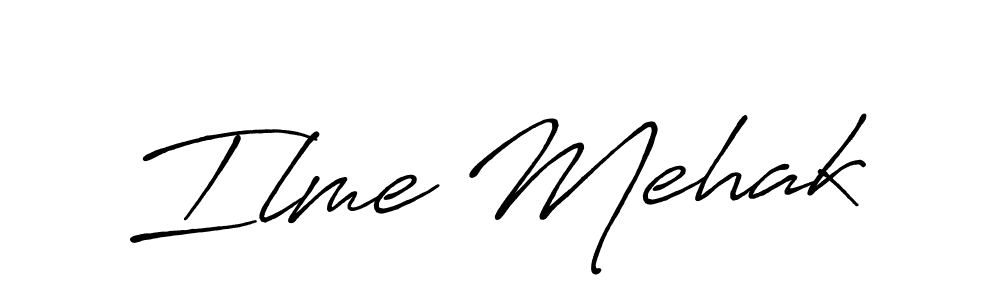 How to Draw Ilme Mehak signature style? Antro_Vectra_Bolder is a latest design signature styles for name Ilme Mehak. Ilme Mehak signature style 7 images and pictures png