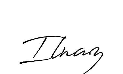 Similarly Antro_Vectra_Bolder is the best handwritten signature design. Signature creator online .You can use it as an online autograph creator for name Ilnaz. Ilnaz signature style 7 images and pictures png