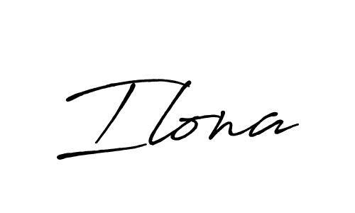 Make a beautiful signature design for name Ilona. With this signature (Antro_Vectra_Bolder) style, you can create a handwritten signature for free. Ilona signature style 7 images and pictures png