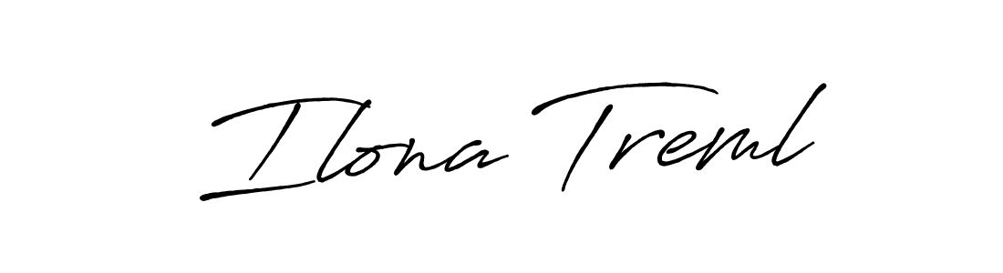 Design your own signature with our free online signature maker. With this signature software, you can create a handwritten (Antro_Vectra_Bolder) signature for name Ilona Treml. Ilona Treml signature style 7 images and pictures png