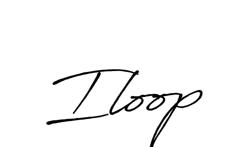 Best and Professional Signature Style for Iloop. Antro_Vectra_Bolder Best Signature Style Collection. Iloop signature style 7 images and pictures png
