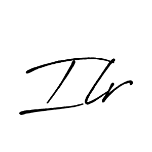 Use a signature maker to create a handwritten signature online. With this signature software, you can design (Antro_Vectra_Bolder) your own signature for name Ilr. Ilr signature style 7 images and pictures png