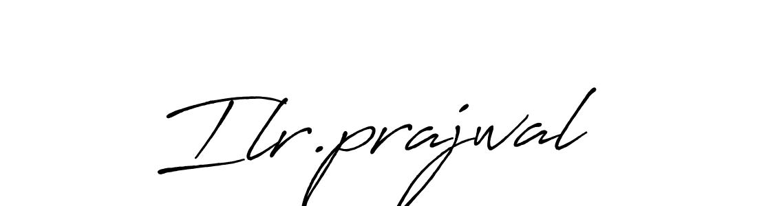 Make a beautiful signature design for name Ilr.prajwal. With this signature (Antro_Vectra_Bolder) style, you can create a handwritten signature for free. Ilr.prajwal signature style 7 images and pictures png