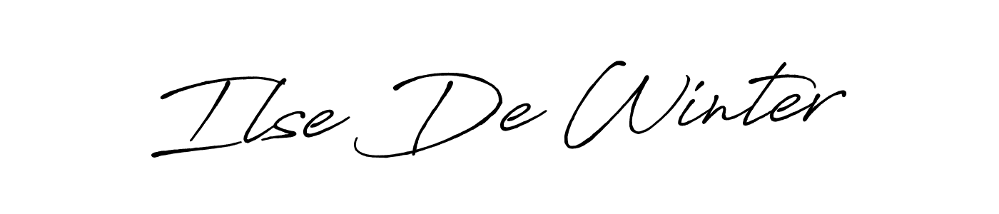 if you are searching for the best signature style for your name Ilse De Winter. so please give up your signature search. here we have designed multiple signature styles  using Antro_Vectra_Bolder. Ilse De Winter signature style 7 images and pictures png