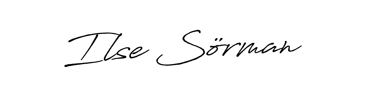How to make Ilse Sörman name signature. Use Antro_Vectra_Bolder style for creating short signs online. This is the latest handwritten sign. Ilse Sörman signature style 7 images and pictures png