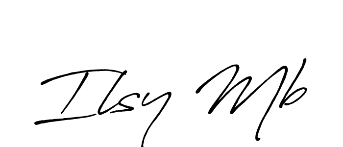 You should practise on your own different ways (Antro_Vectra_Bolder) to write your name (Ilsy Mb) in signature. don't let someone else do it for you. Ilsy Mb signature style 7 images and pictures png