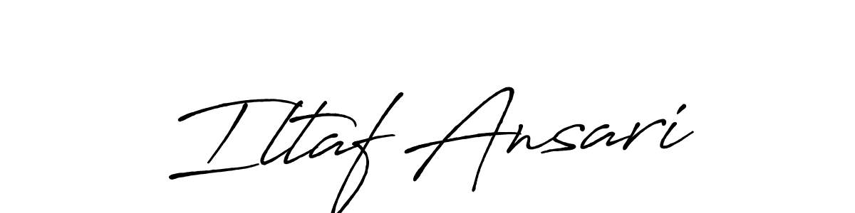 Antro_Vectra_Bolder is a professional signature style that is perfect for those who want to add a touch of class to their signature. It is also a great choice for those who want to make their signature more unique. Get Iltaf Ansari name to fancy signature for free. Iltaf Ansari signature style 7 images and pictures png