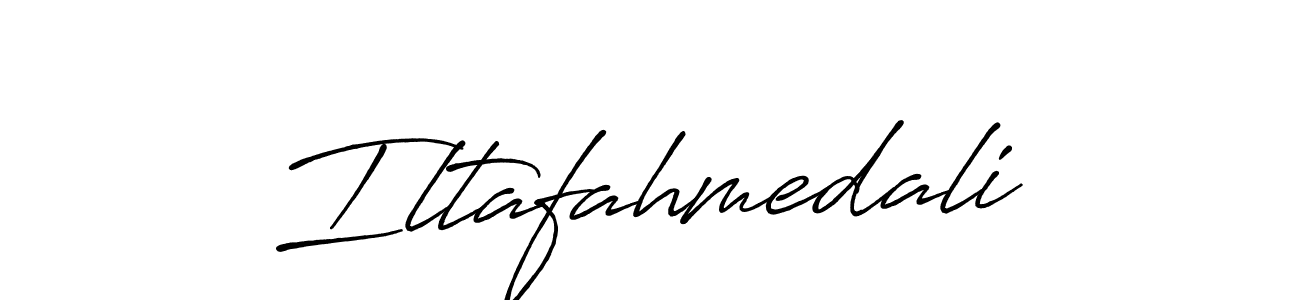 Use a signature maker to create a handwritten signature online. With this signature software, you can design (Antro_Vectra_Bolder) your own signature for name Iltafahmedali. Iltafahmedali signature style 7 images and pictures png