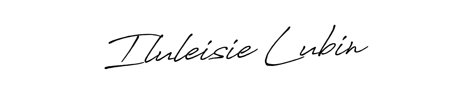Create a beautiful signature design for name Iluleisie Lubin. With this signature (Antro_Vectra_Bolder) fonts, you can make a handwritten signature for free. Iluleisie Lubin signature style 7 images and pictures png