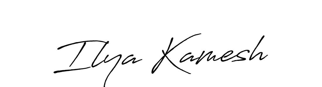 This is the best signature style for the Ilya Kamesh name. Also you like these signature font (Antro_Vectra_Bolder). Mix name signature. Ilya Kamesh signature style 7 images and pictures png