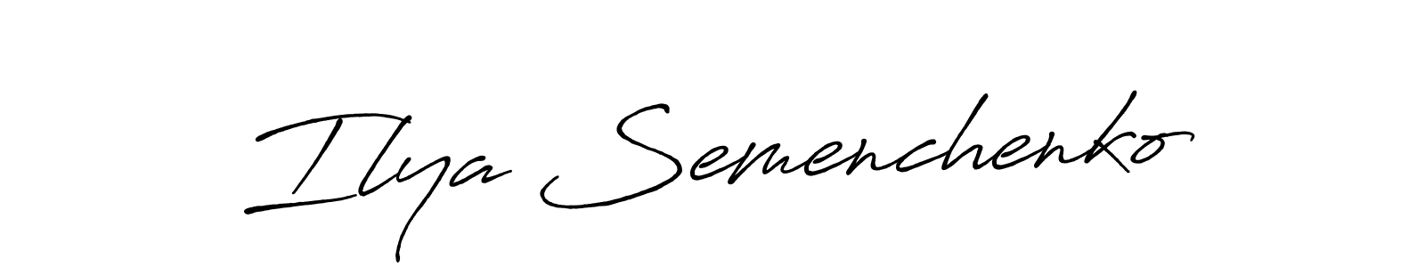 Best and Professional Signature Style for Ilya Semenchenko. Antro_Vectra_Bolder Best Signature Style Collection. Ilya Semenchenko signature style 7 images and pictures png