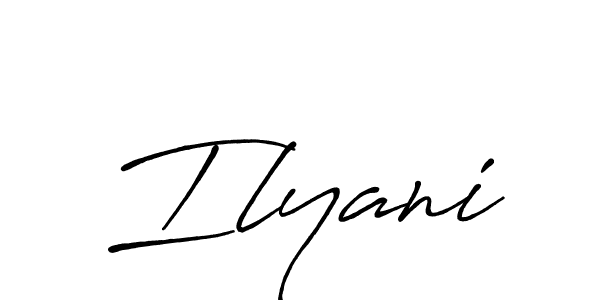 Also You can easily find your signature by using the search form. We will create Ilyani name handwritten signature images for you free of cost using Antro_Vectra_Bolder sign style. Ilyani signature style 7 images and pictures png