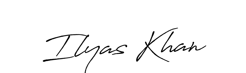 Also we have Ilyas Khan name is the best signature style. Create professional handwritten signature collection using Antro_Vectra_Bolder autograph style. Ilyas Khan signature style 7 images and pictures png