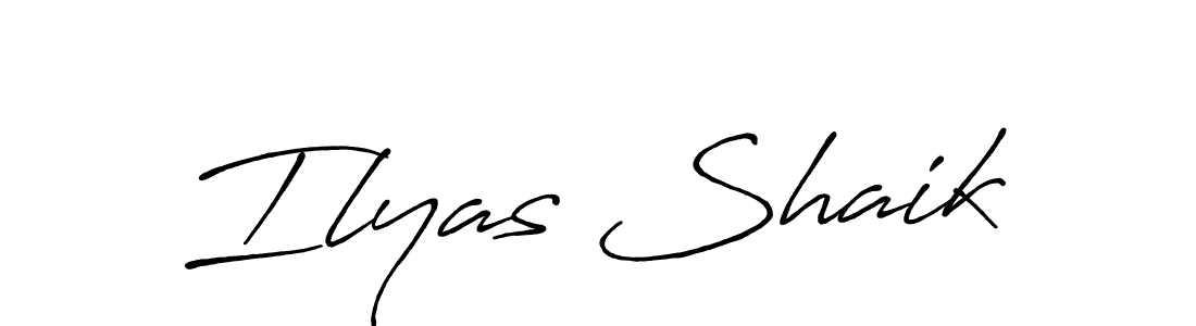 Ilyas Shaik stylish signature style. Best Handwritten Sign (Antro_Vectra_Bolder) for my name. Handwritten Signature Collection Ideas for my name Ilyas Shaik. Ilyas Shaik signature style 7 images and pictures png