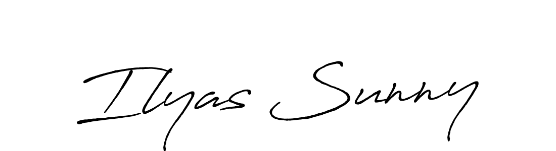 Also You can easily find your signature by using the search form. We will create Ilyas Sunny name handwritten signature images for you free of cost using Antro_Vectra_Bolder sign style. Ilyas Sunny signature style 7 images and pictures png