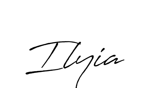 Ilyia stylish signature style. Best Handwritten Sign (Antro_Vectra_Bolder) for my name. Handwritten Signature Collection Ideas for my name Ilyia. Ilyia signature style 7 images and pictures png
