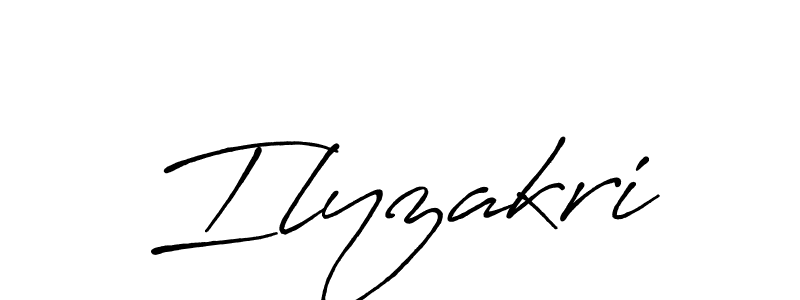 Also we have Ilyzakri name is the best signature style. Create professional handwritten signature collection using Antro_Vectra_Bolder autograph style. Ilyzakri signature style 7 images and pictures png