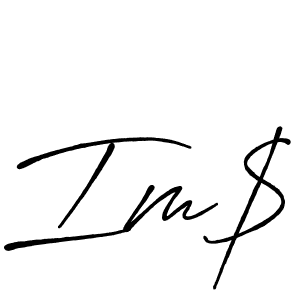 Im$ stylish signature style. Best Handwritten Sign (Antro_Vectra_Bolder) for my name. Handwritten Signature Collection Ideas for my name Im$. Im$ signature style 7 images and pictures png