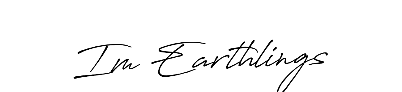 if you are searching for the best signature style for your name Im Earthlings. so please give up your signature search. here we have designed multiple signature styles  using Antro_Vectra_Bolder. Im Earthlings signature style 7 images and pictures png